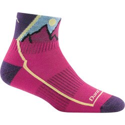 Darn Tough Hiker 1/4 Lightweight Sock Kids' in Pink